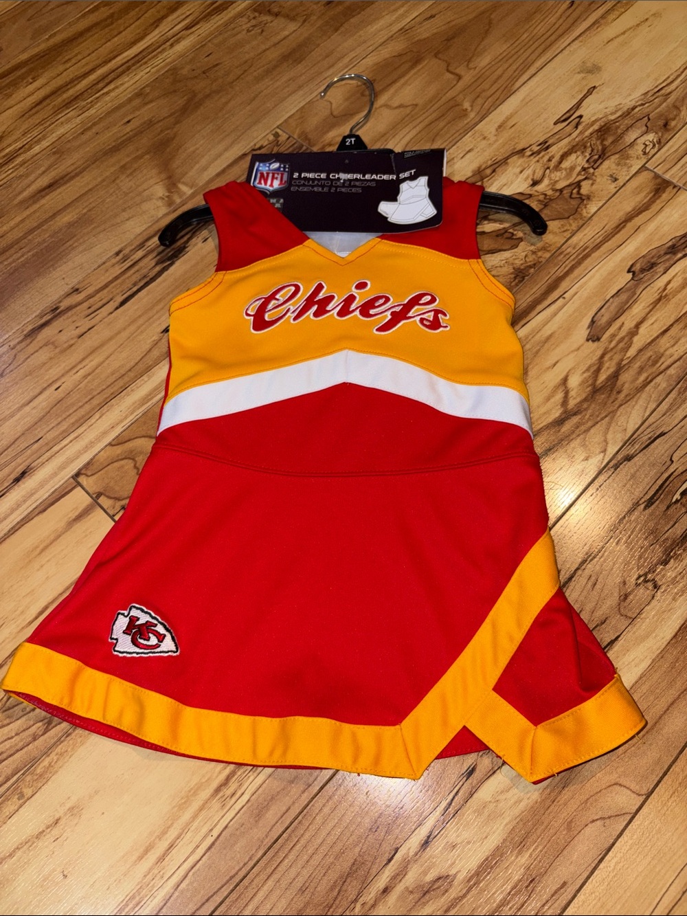 NFL Girls' Red & Gold Chiefs Cheer Dress